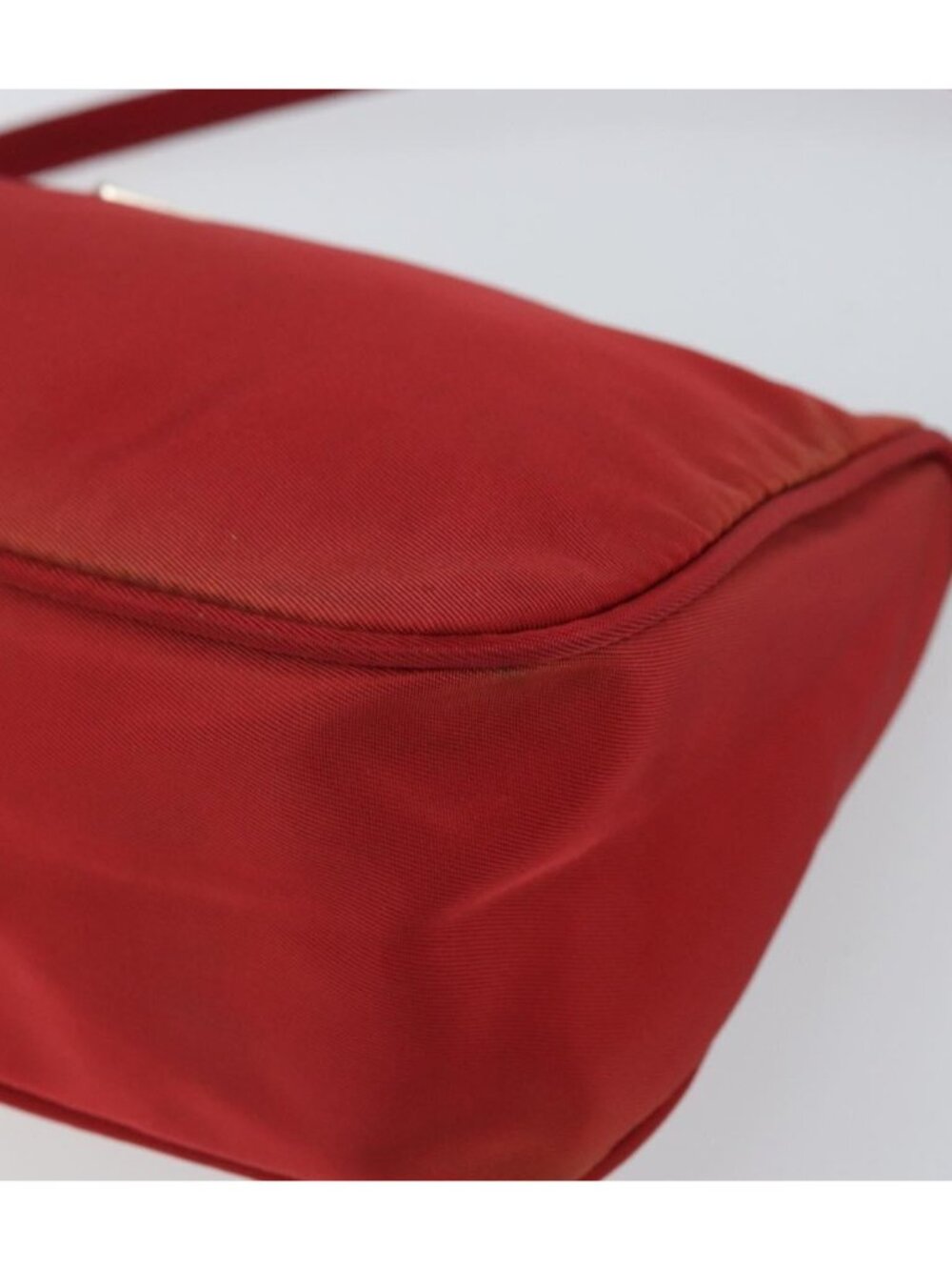 PRADA Accessory Pouch Nylon Red Silver - Picture 8 of 16